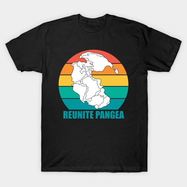 Reunite Pangea Vintage Retro Sunset T-Shirt by Metal Works